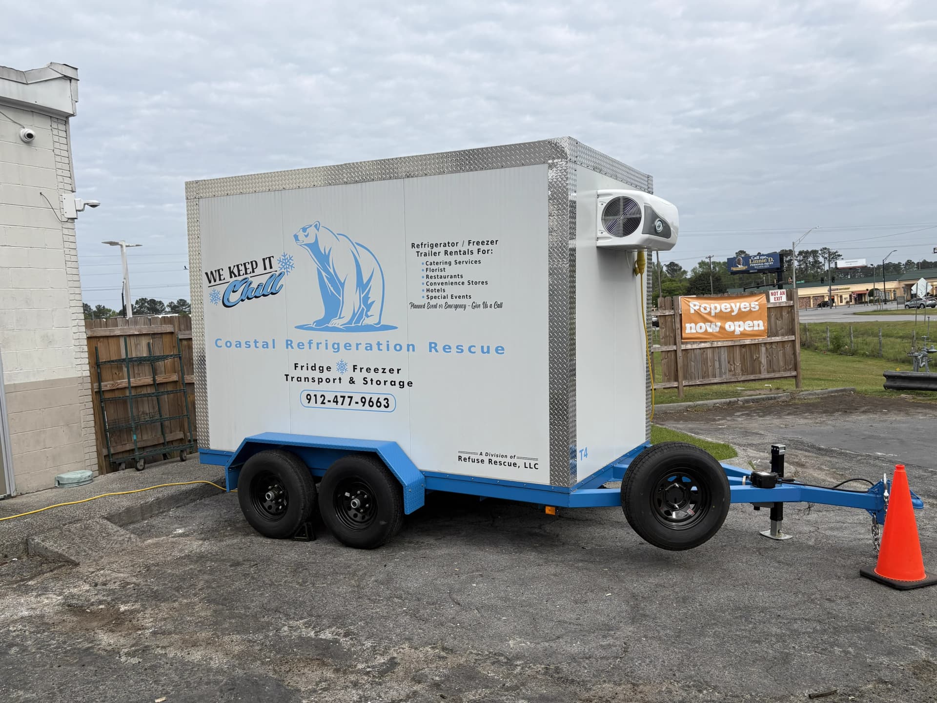 Emergency refrigerated trailer in Augusta GA