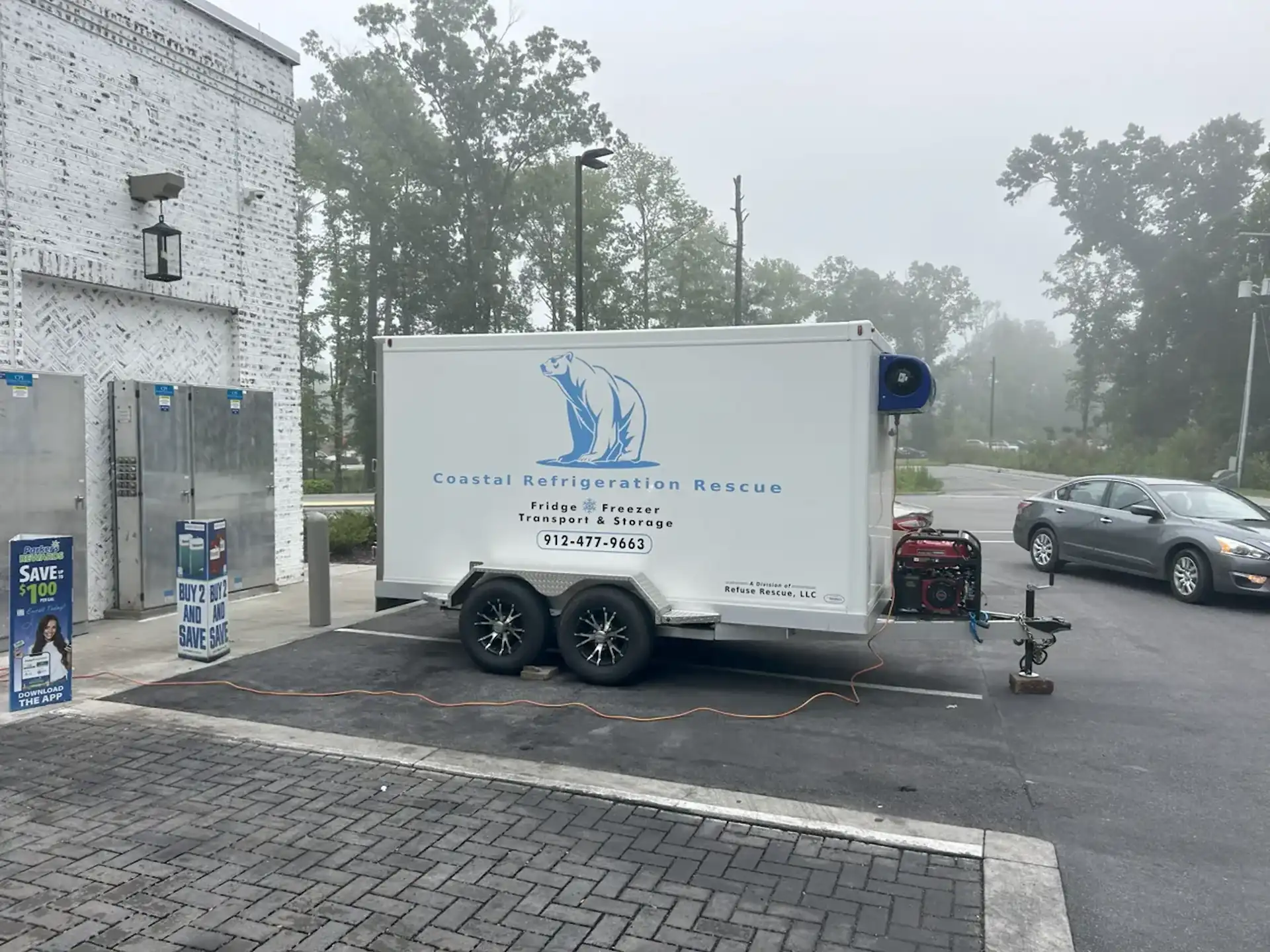 Emergency refrigerated trailer in Hilton Head Island SC