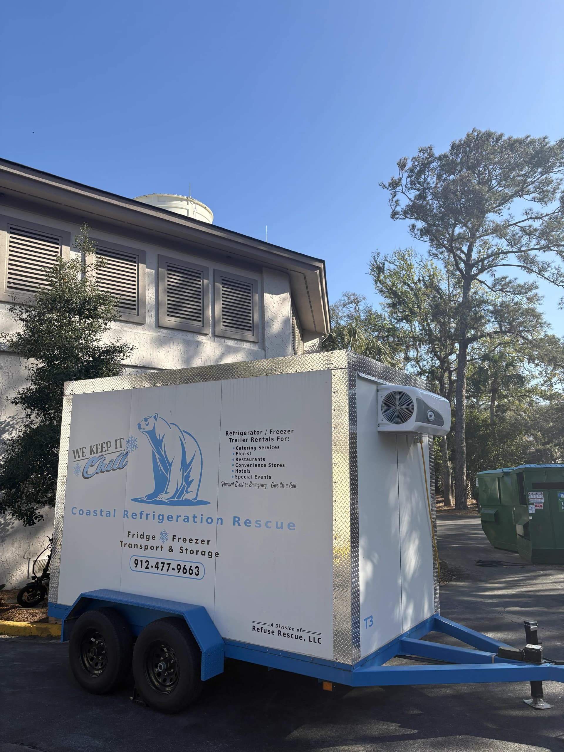 Emergency refrigerated trailer in Valdosta GA